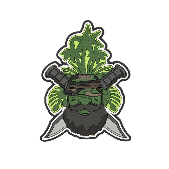 Helikon-Tex Beardman Patrol PVC Patch, Olive Green