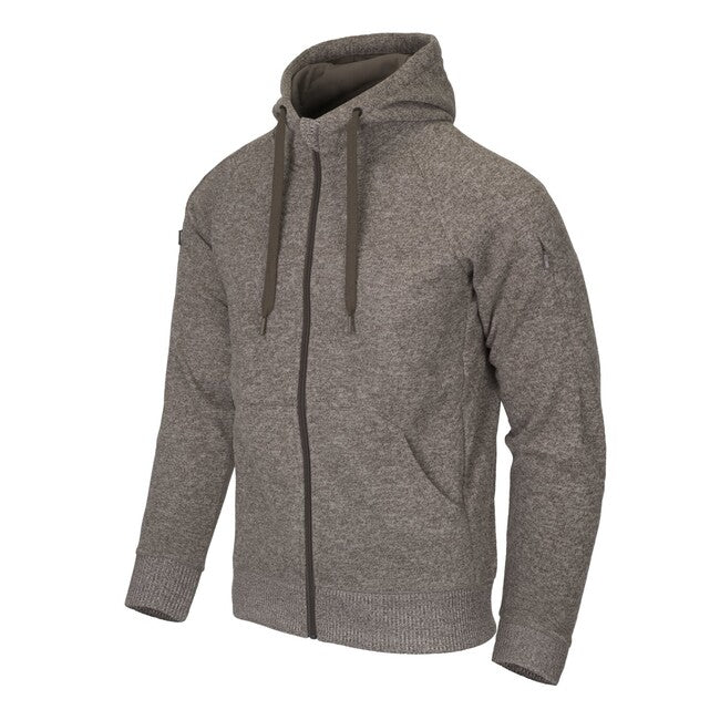 Helikon-Tex Covert pulover s kapuco taktični FullZip, Melange Light Tan