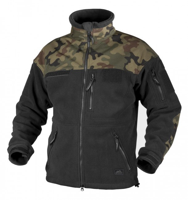 Helikon-Tex Infantry flisasti pulover, črna woodland, 330g/m2