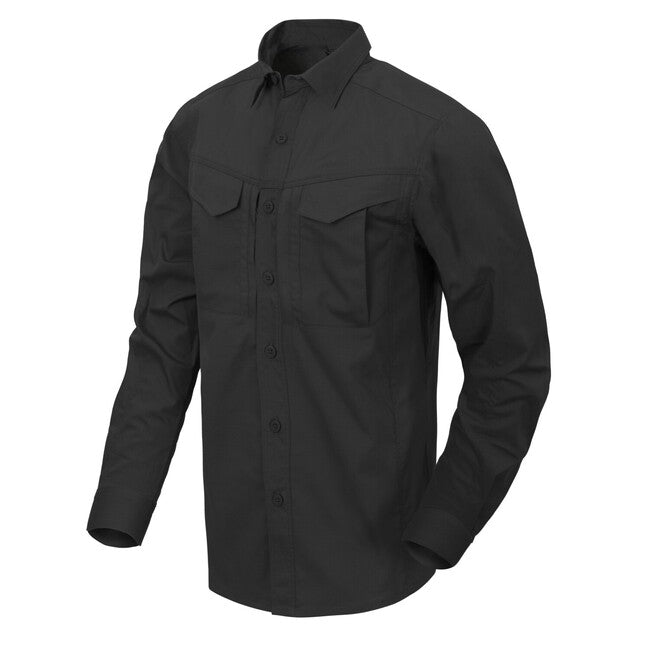 Helikon-Tex DEFENDER Mk2 srajca s dolgimi rokavi PolyCotton Ripstop, črna