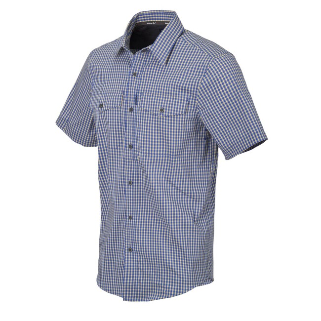 Helikon-Tex Covert Concealed Carry srajca taktična s kratkim rokavom, karirano mornarsko modra