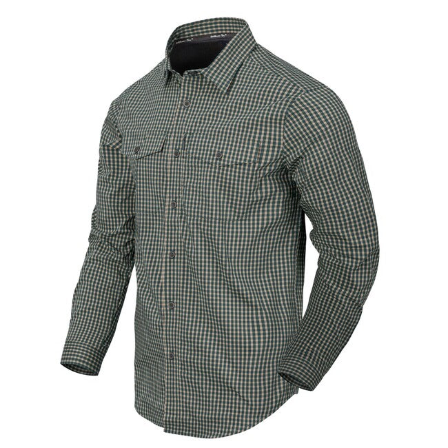 Helikon-Tex srajca Taktična, Savage Green Checkered, za prikrito nošenje