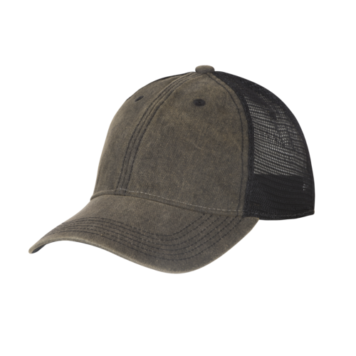 Helikon-Tex Washed Trucker kapa, črna