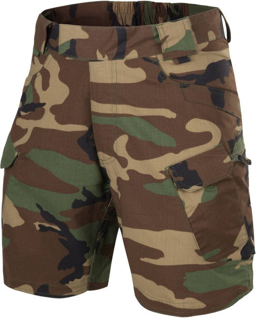 Helikon-Tex Urban Tactical Rip-Stop 8.5" Shorts Polycotton Woodland