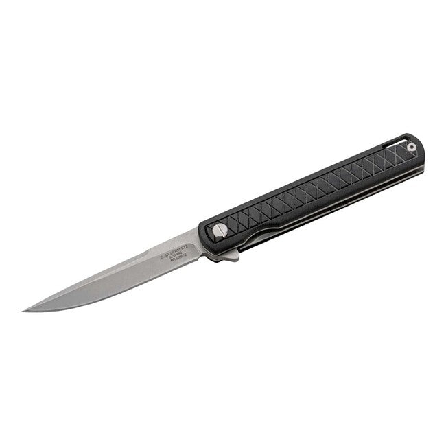 Herbertz Single-Hand Folding Knife 9cm, CNC Milled G10, Black