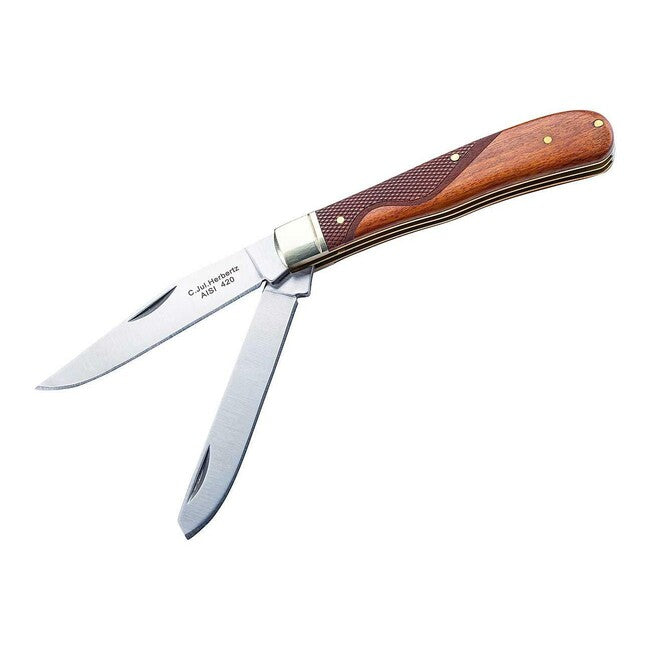 Herbertz žepni nož, palisander, 2 rezili, 8 cm