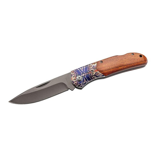 Herbertz žepni nož, Cocobolo, barvni tisk, 9,5 cm
