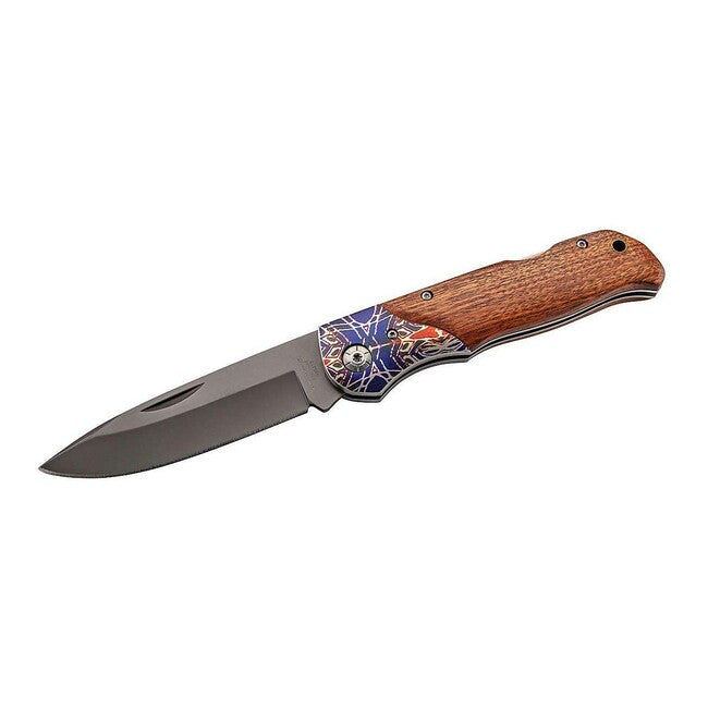Herbertz žepni nož, Cocobolo, barvni tisk, 9,8 cm