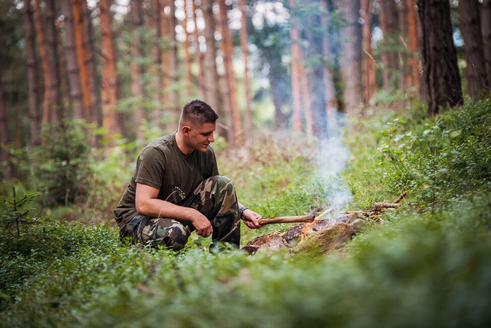 MFH US BDU hlače, moške, flecktarn