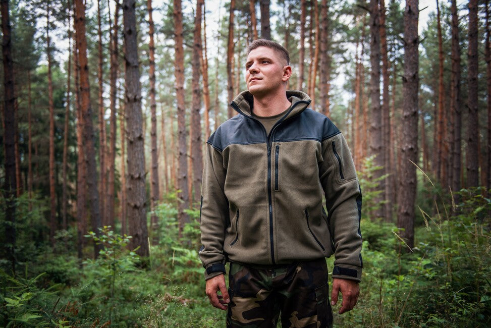Helikon-Tex Classic Army Ενισχυμένο Φούτερ Fleece, λαδί-μαύρο