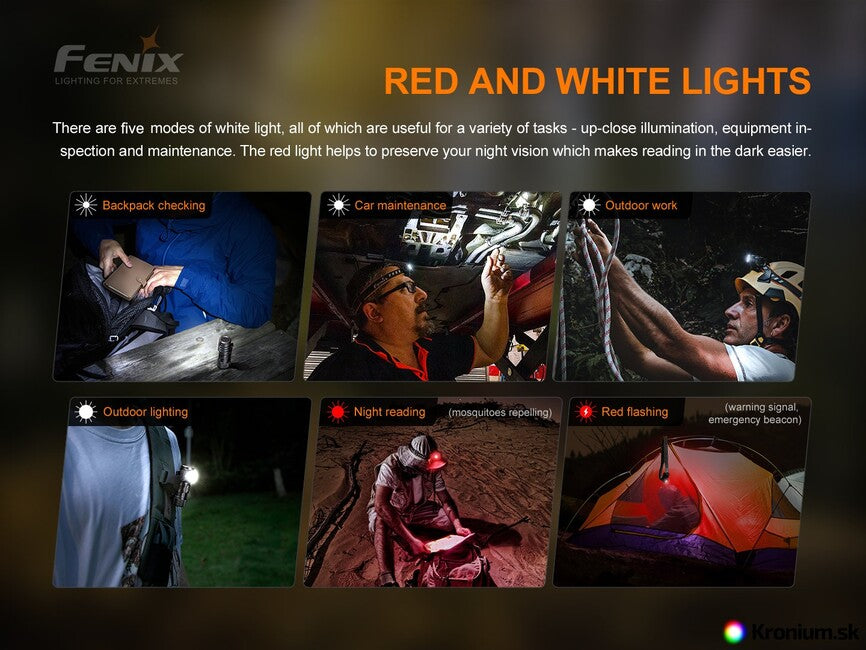 Fenix HM51R Ruby V2.0 čelovka nabíjateľná