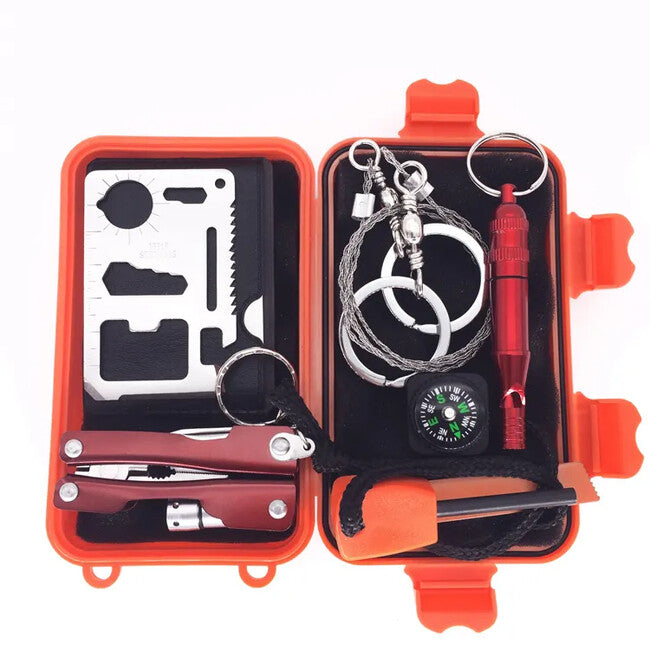DRAGOWA Tactical komplet Za na prostem za preživetje 7v1, Oak, oranžna