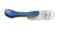Humangear GoBites UNO Utensil Mini 3-Piece, Blue/Grey/Green