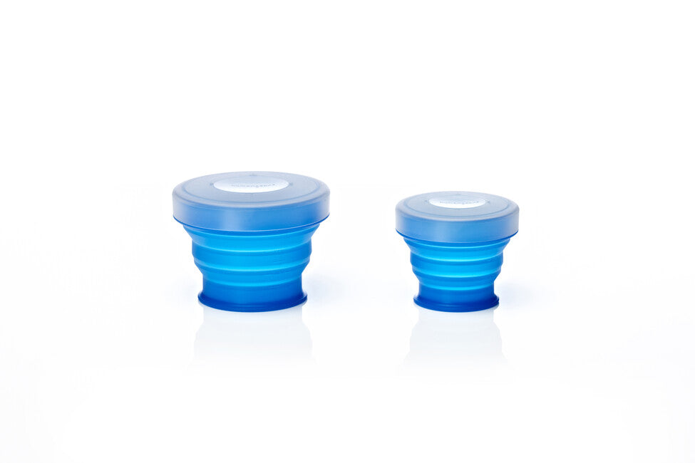 Humangear Go Cup zložljiv potovalni lonček higienski pakirljiv GoCup, modra, 118 ml