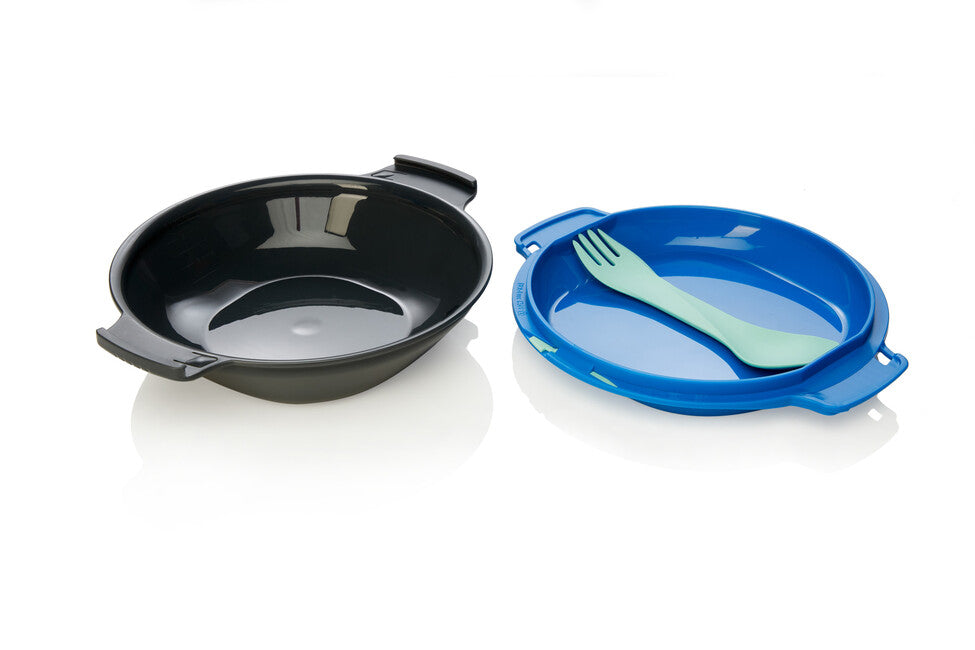 Humangear GoKit jedilniški komplet Basic, ogljevo-modra
