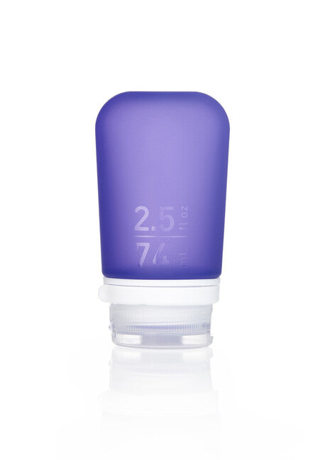 Humangear GoToob+ silikonska potovalna steklenica/posoda 74 ml, vijolična