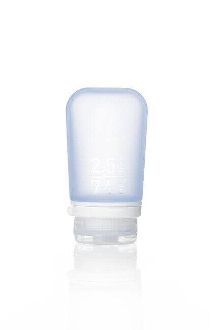 Humangear GoToob+ silikon potovalna steklenica/posoda 74 ml, modra