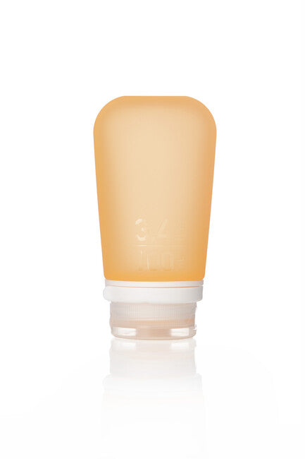 Humangear GoToob+ silikonska posoda za tekočine 100 ml, oranžna