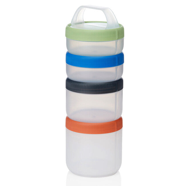 Humangear Stax Twist & Go L modularni zabojnik, pakiranje po 4 kose