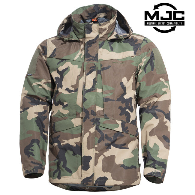 Pentagon Hurricane Men's Jacket, Woodland Camo