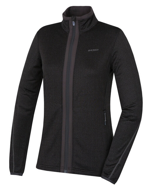 HUSKY Artic Zip ženski pulover z zadrgo, črna