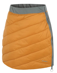 HUSKY Women's Reversible Winter Skirt Freez, Mustard / Dark Grey Green