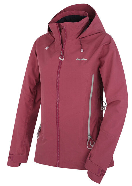 HUSKY Nakron ženska outdoor jakna, temno vinsko rdeča
