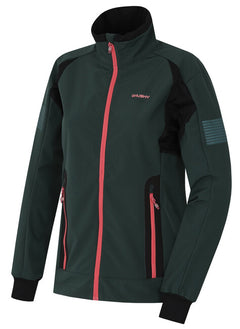 HUSKY Scooby γυναικείο softshell μπουφάν, μαυροπράσινο