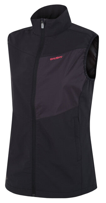 HUSKY Salien softshell telovnik ženski, črna