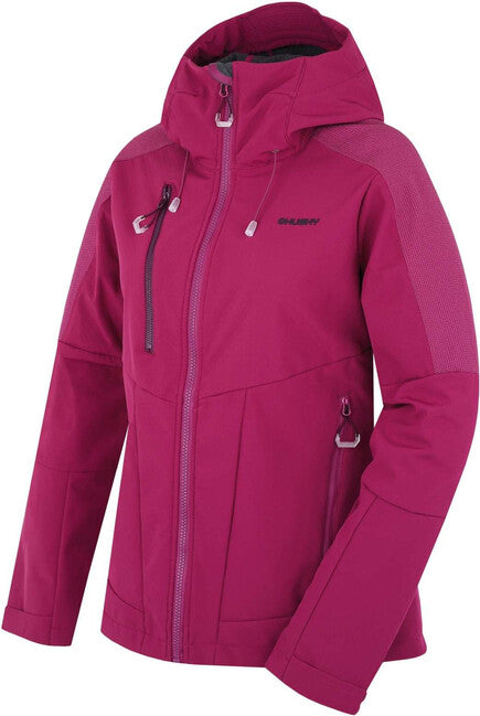 HUSKY Sevan γυναικείο softshell μπουφάν, σκούρο magenta