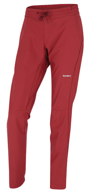 HUSKY Speedy Long črne hlače za na prostem, ženski, temno bordo