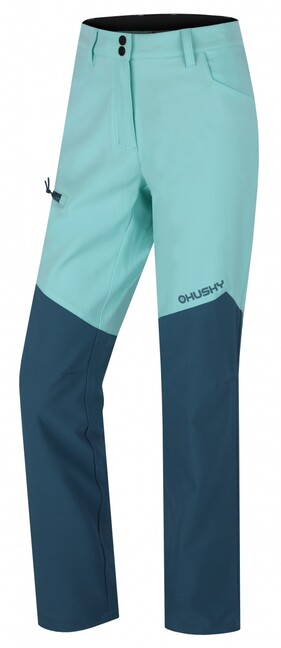 HUSKY Kavia hlače softshell ženski, mentol/turkizna