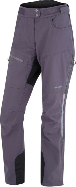 HUSKY Keson črne softshell hlače, ženske, grafit