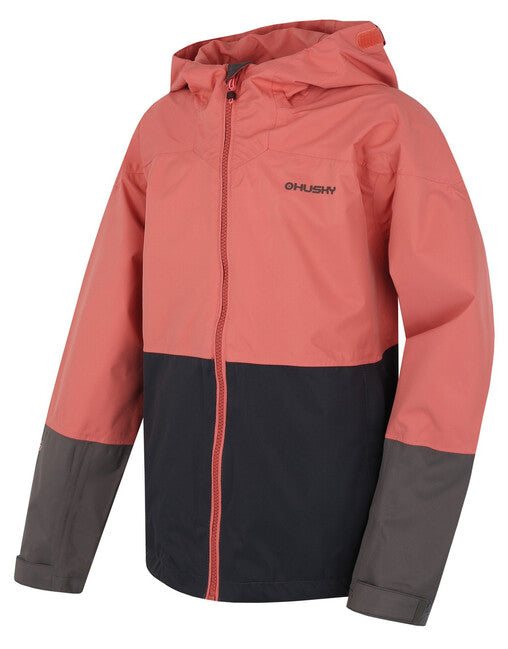 HUSKY Nicker K softshell jakna otroška, rožnata/temno siva