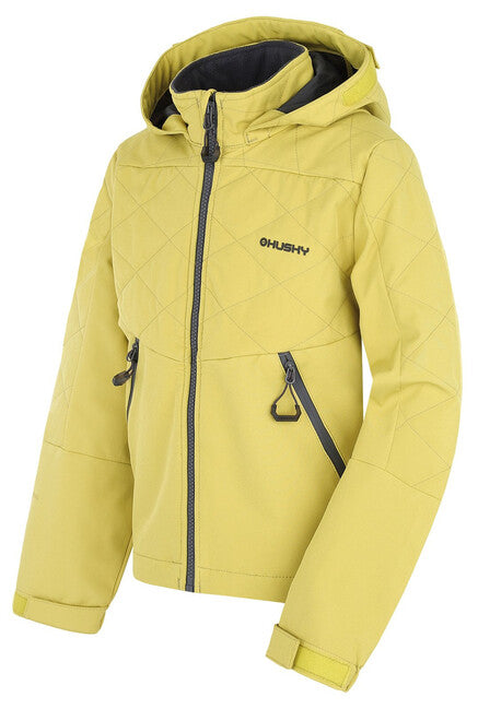 HUSKY Salex K softshell jakna otroška, rumena zelena