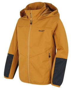 HUSKY Sonny K kids' softshell jacket, mustard