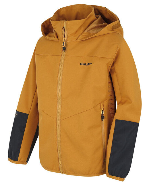HUSKY Sonny K otroška softshell jakna, gorčična