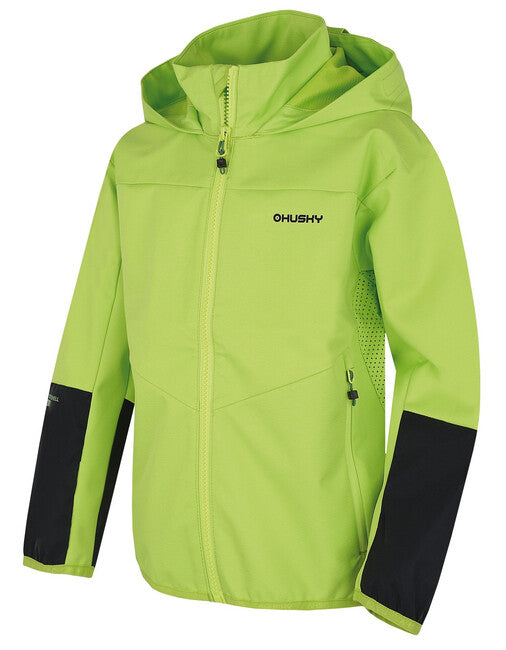 HUSKY Sonny K softshell jakna otroška, svetlo zelena