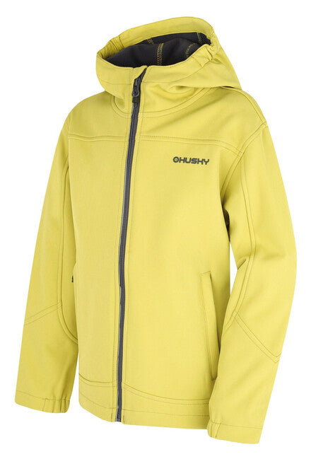 HUSKY Simbo K softshell jakna otroška, apno zelena