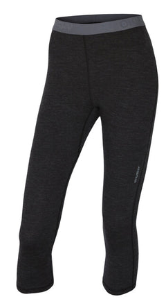 HUSKY Merino women's thermal underwear 3/4 trousers, black