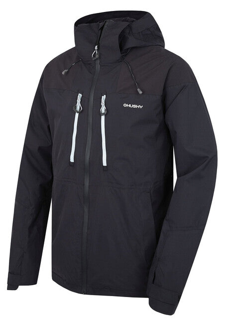 HUSKY Nicker men's hardshell jacket, black