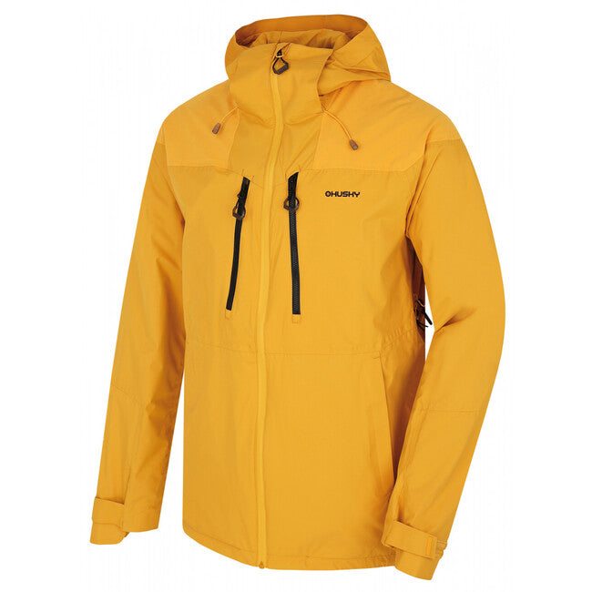 HUSKY Nicker men's hardshell jacket, light mustard