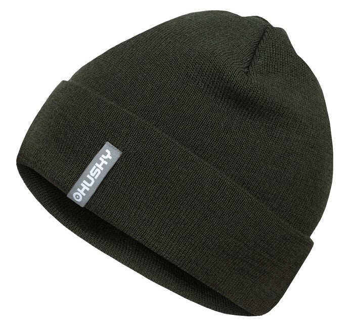 HUSKY Merhat 1 moška merino kapa, khaki