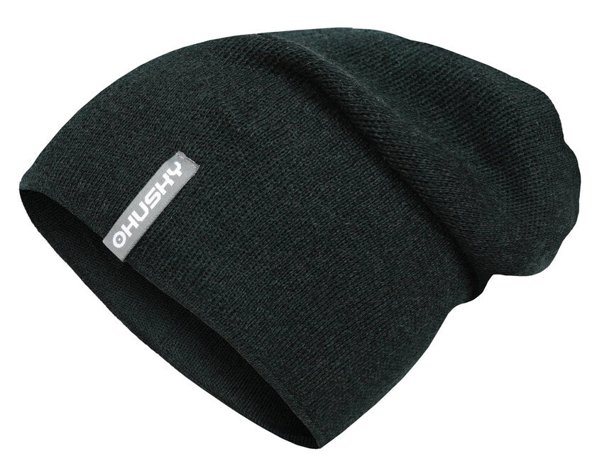 HUSKY Merhat 2 moška merino kapa, khaki melirana