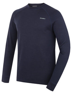 HUSKY Aron ανδρικό merino φούτερ, dk. blue