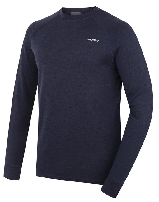 HUSKY Aron men's merino sweatshirt, dk. blue