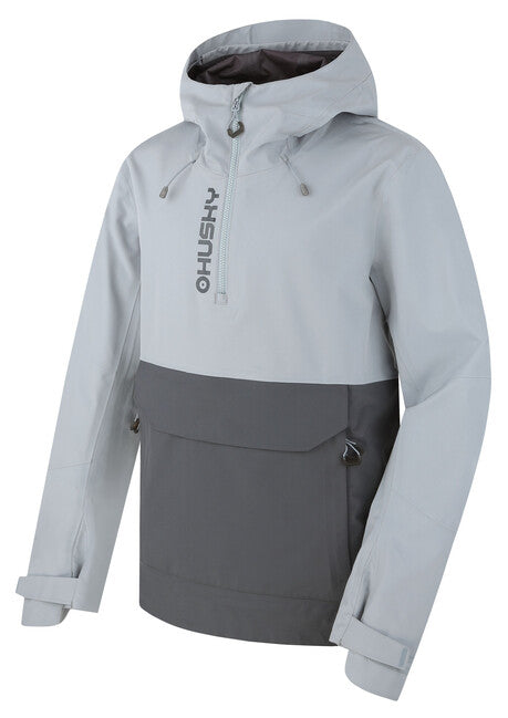 HUSKY Nabbi softshell jakna za na prostem, moški, svetlo siva/temno siva