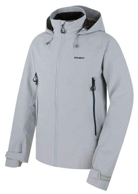 HUSKY Nakron M softshell jakna za na prostem, svetlo siva