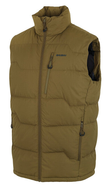 HUSKY Deep papirna telovnik na zadrgo moški, temna khaki, M