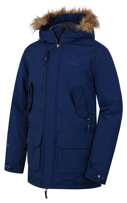HUSKY Nelidas Men's Quilted Winter Jacket, Navy Blue